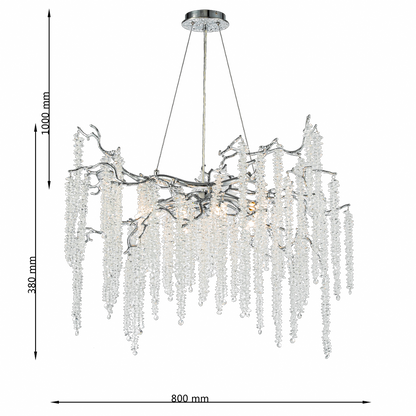Lámpara de cristal GRAPEDROP - CLN1002-D80