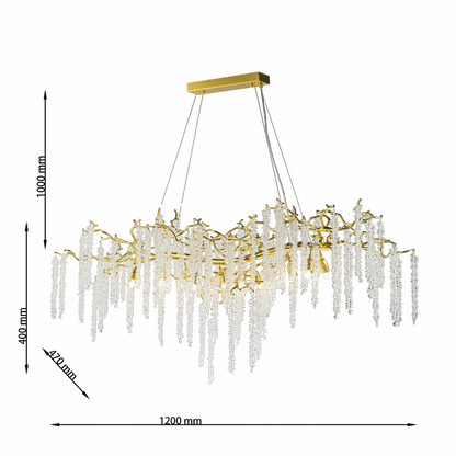 Lámpara de cristal GRAPEDROP - CLN1001-L120