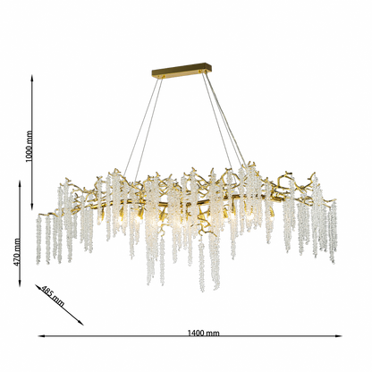 Lámpara de cristal GRAPEDROP - CLN1001-L140