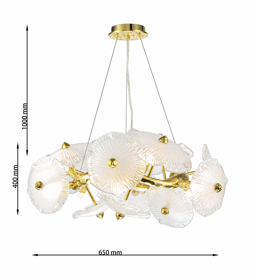 Lámpara de cristal GRAPEDROP - CLN1005-D65