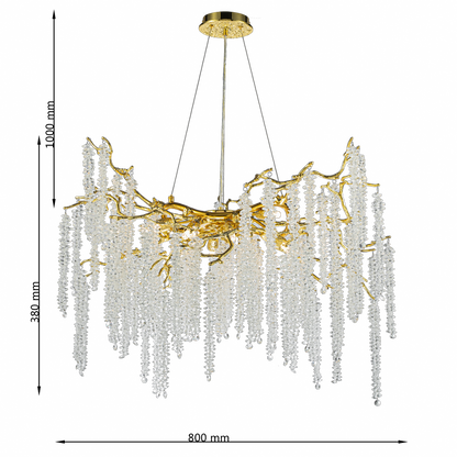 Lámpara de cristal GRAPEDROP - CLN1001-D80