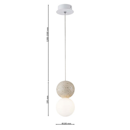 Lampara concrete Beige