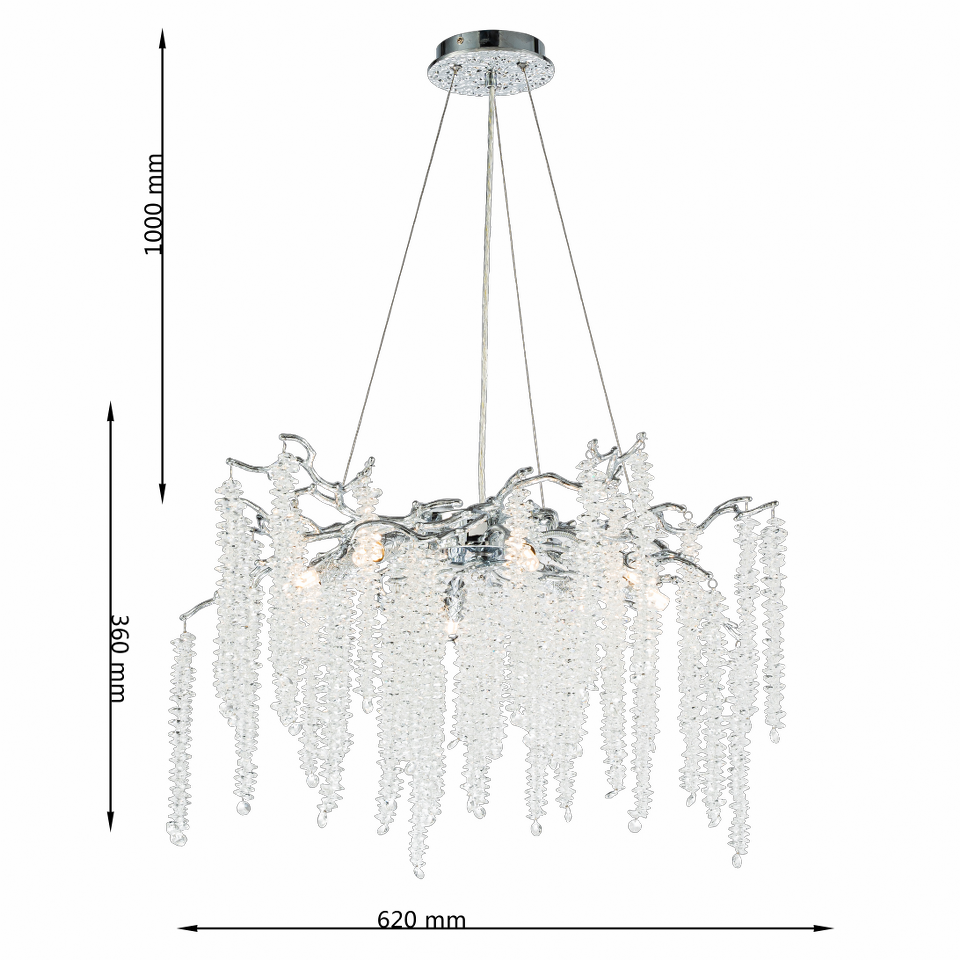 Lámpara de cristal GRAPEDROP - CLN1002-D62