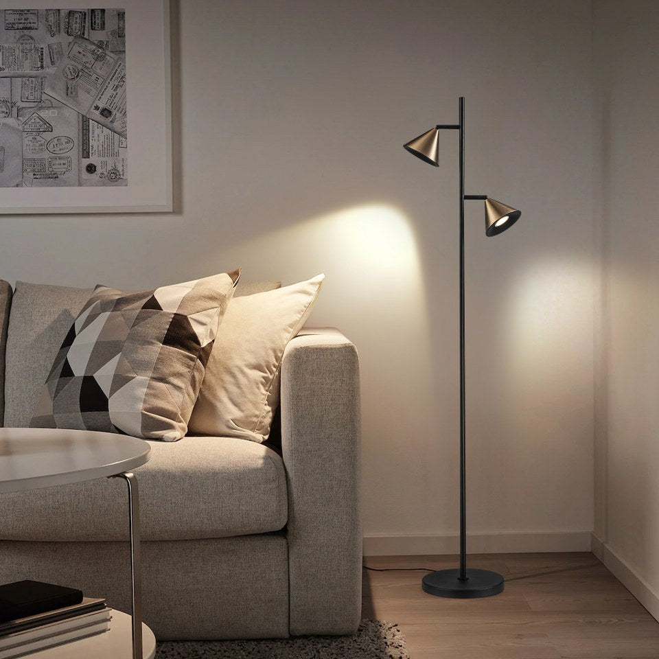 Lampara de Pie Moderna Bronce