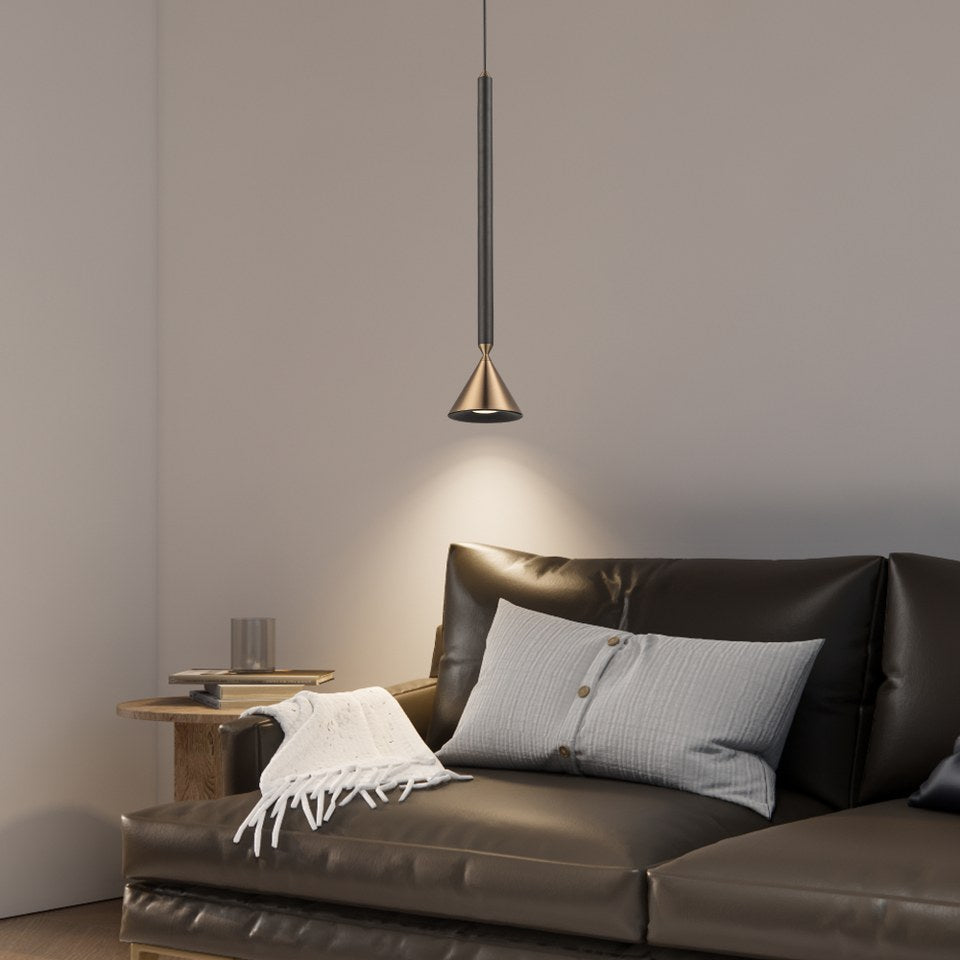 Lampara Colgante Con Un Foco GU10 Bronce