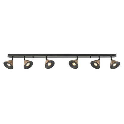 Lampara de Techo Horn 6 focos modernos con bombilla GU10 Bronce