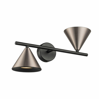 Aplique De Pared Con Dos Focos GU10 Gris 