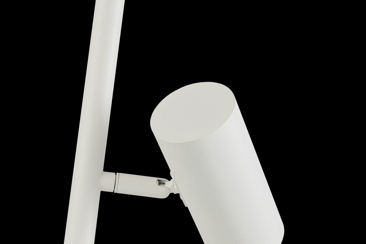 Lampara de Pie Moderna Focos Blanca