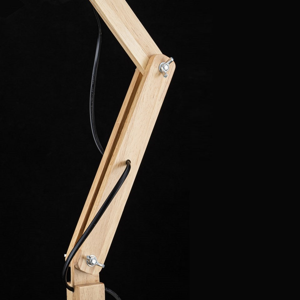 Lampara De Mesa Estilo Nordico E27 Negro