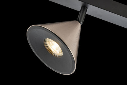 Lampara de Techo Horn 6 focos modernos con bombilla GU10 Gris