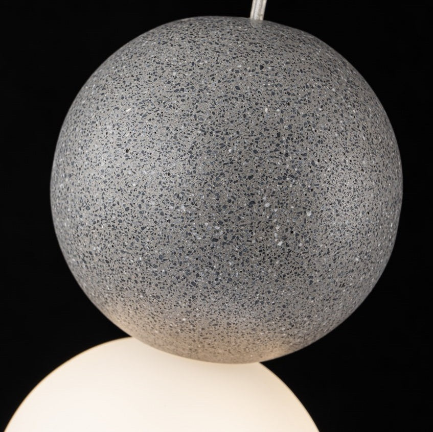 Lampara concrete Negro