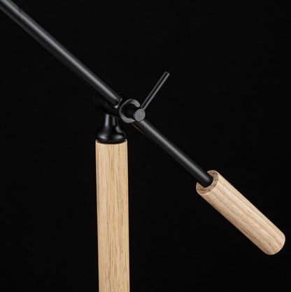 Lampara De Mesa Estilo Nordico E27 Negro