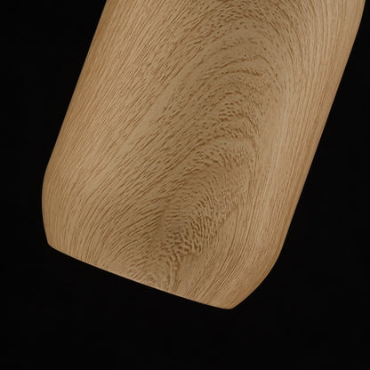 Lampara Colgante Simulación Madera Beige