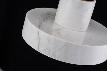 Lampara colgante de Marmol Bombilla E27 Blanco