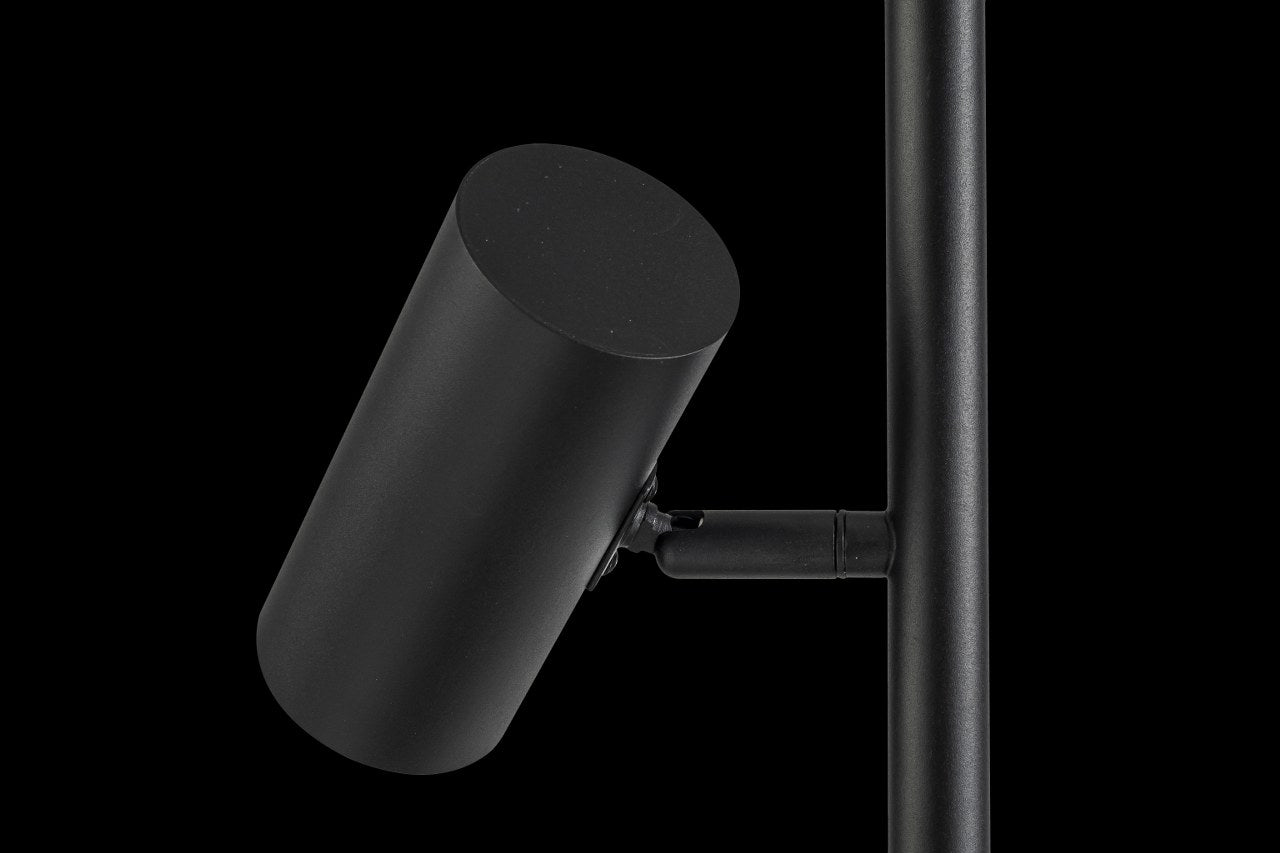 Lampara de Pie Moderna Focos Negro