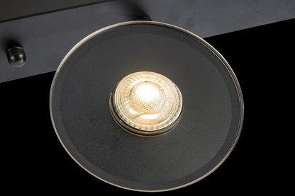 Lampara de Techo Horn 6 focos modernos con bombilla GU10 Gris