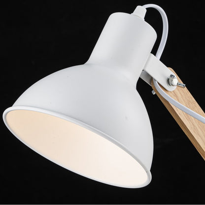 Lampara De Mesa Estilo Nordico E27 Blanco