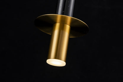 Lampara Colgante De Marmol Verde