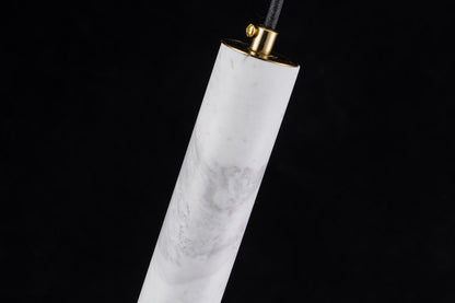 Lampara Colgante De Marmol Blanco