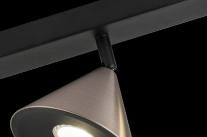 Tres Focos de Superficie con bombilla GU10 Gris