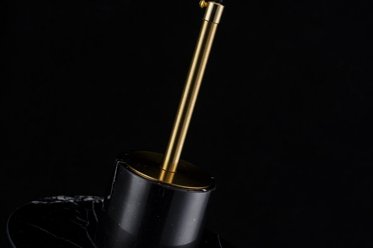 Lampara colgante de Marmol Bombilla E27 Negro