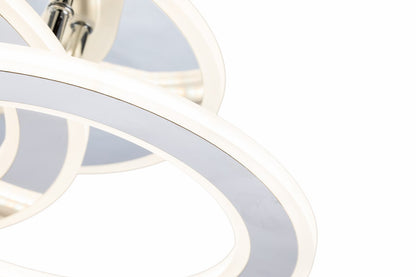 Lampara de techo led 3 Aros Gris