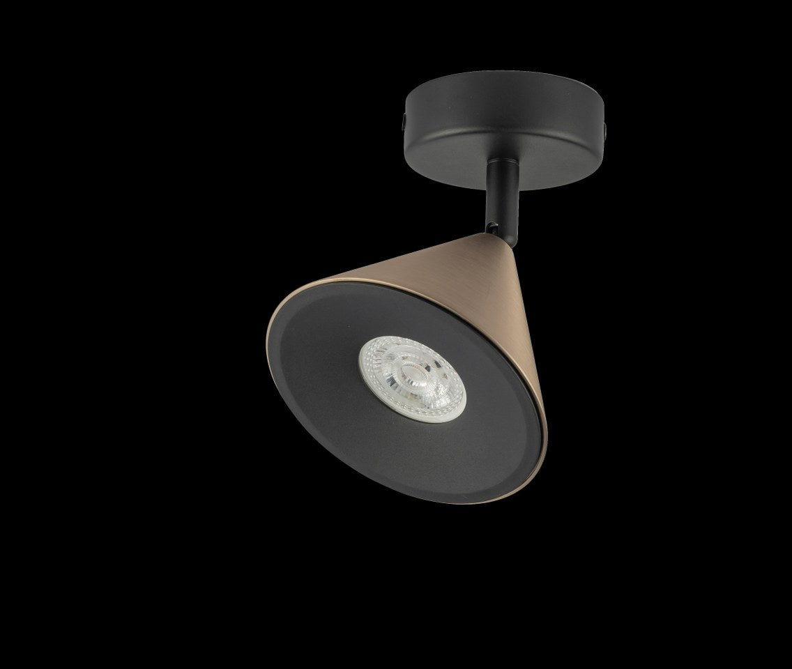 Foco Superficie GU10 Horn Bronce