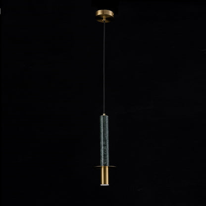 Lampara Colgante De Marmol Verde