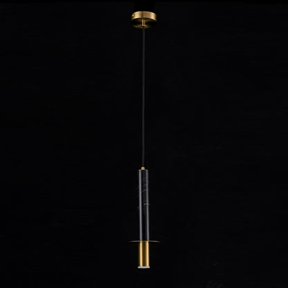 Lampara Colgante De Marmol Negro