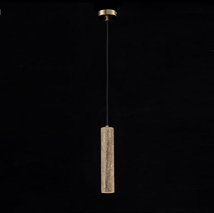 Lampara Colgante De Marmol Led Integrado Beige