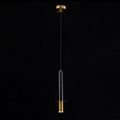 Lampara Colgante De Marmol Negro