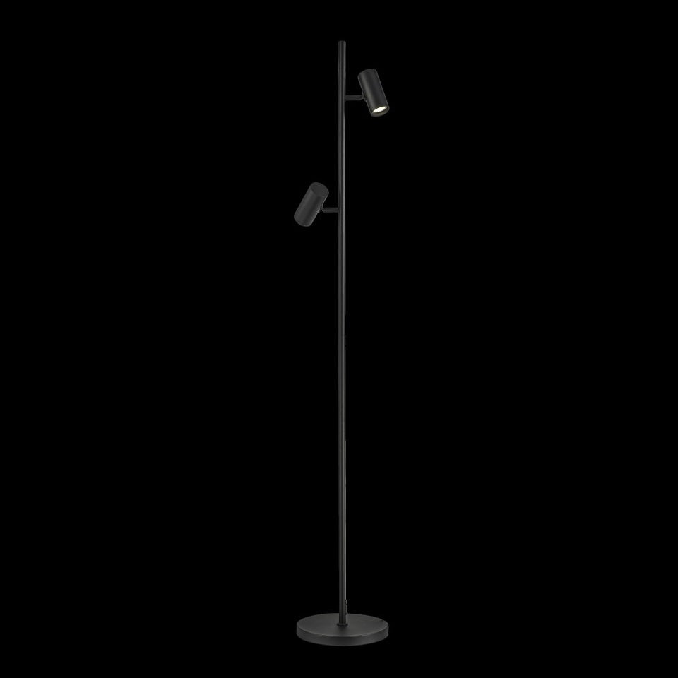 Lampara de Pie Moderna Focos Negro