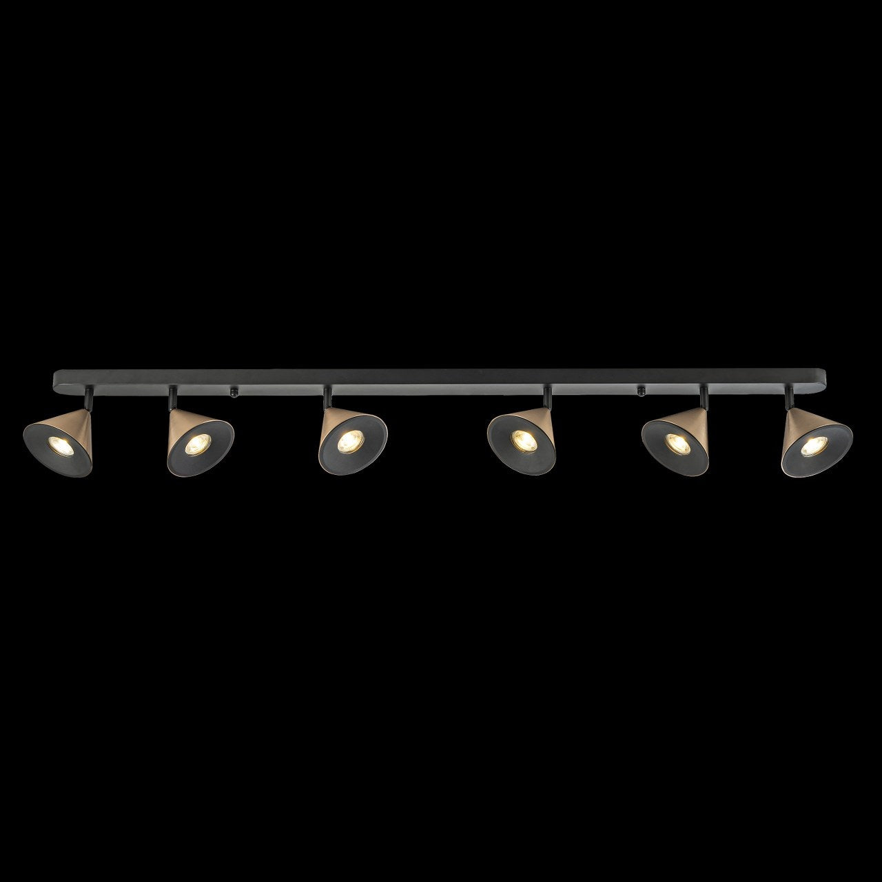 Lampara de Techo Horn 6 focos modernos con bombilla GU10 Bronce