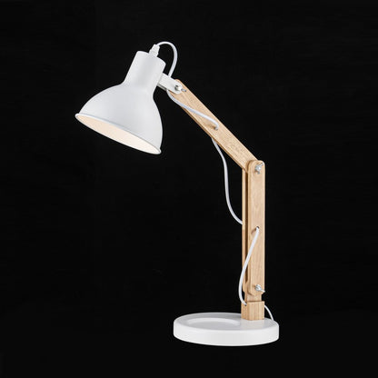 Lampara De Mesa Estilo Nordico E27 Blanco