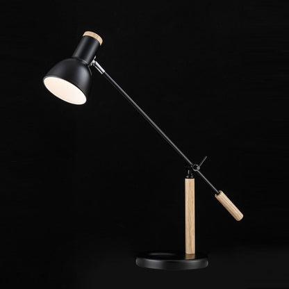 Lampara De Mesa Estilo Nordico E27 Negro