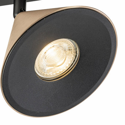 Lampara de Techo Horn 6 focos modernos con bombilla GU10 Bronce