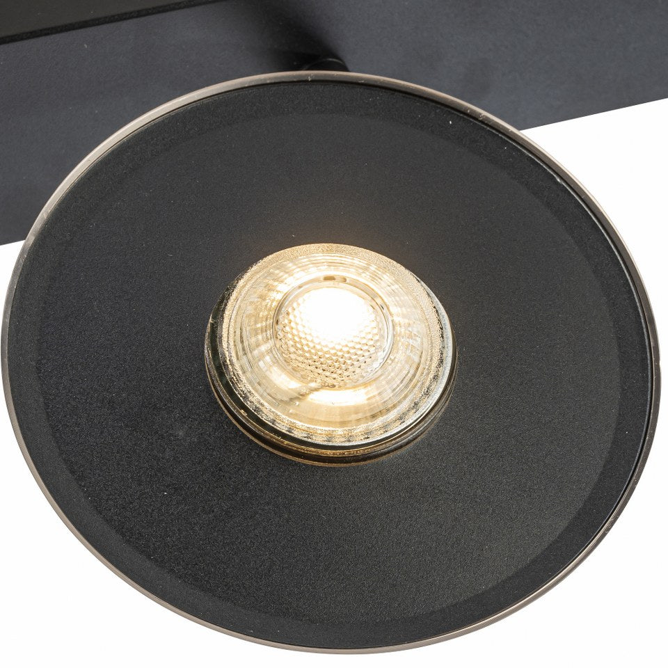 Lampara de Techo Horn 6 focos modernos con bombilla GU10 Gris