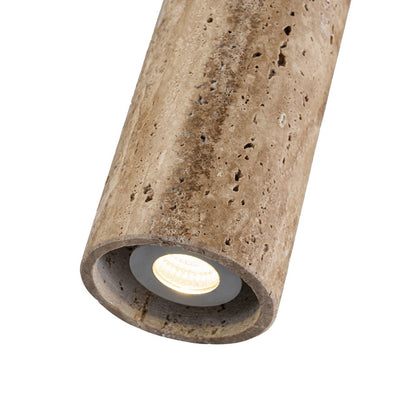 Lampara Colgante De Marmol Led Integrado Beige