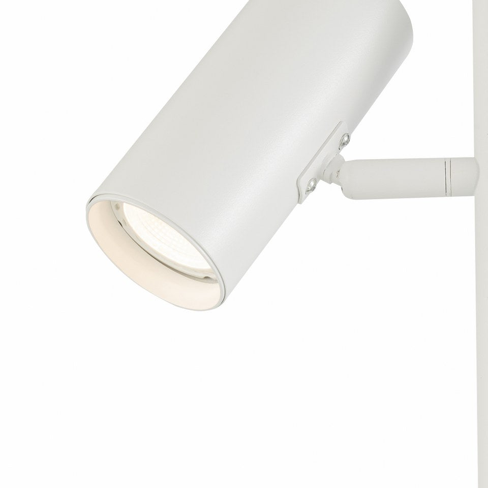 Lampara de Pie Moderna Focos Blanca