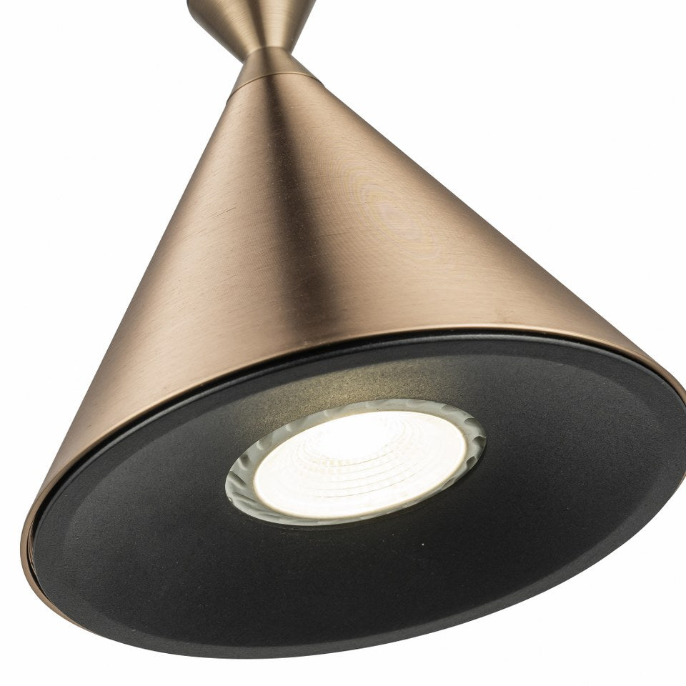 Lampara Colgante Con Un Foco GU10 Bronce