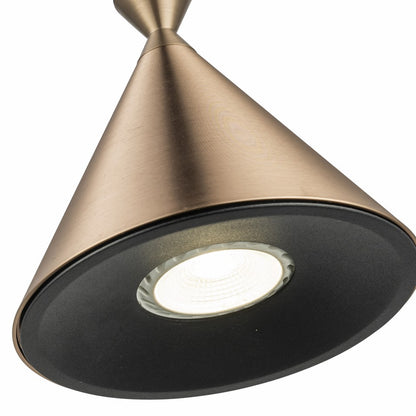 Lampara Colgante Con Un Foco GU10 Bronce