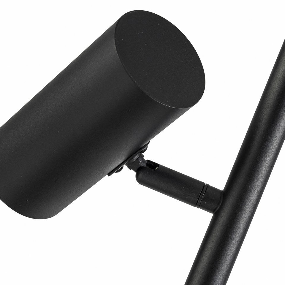 Lampara de Pie Moderna Focos Negro