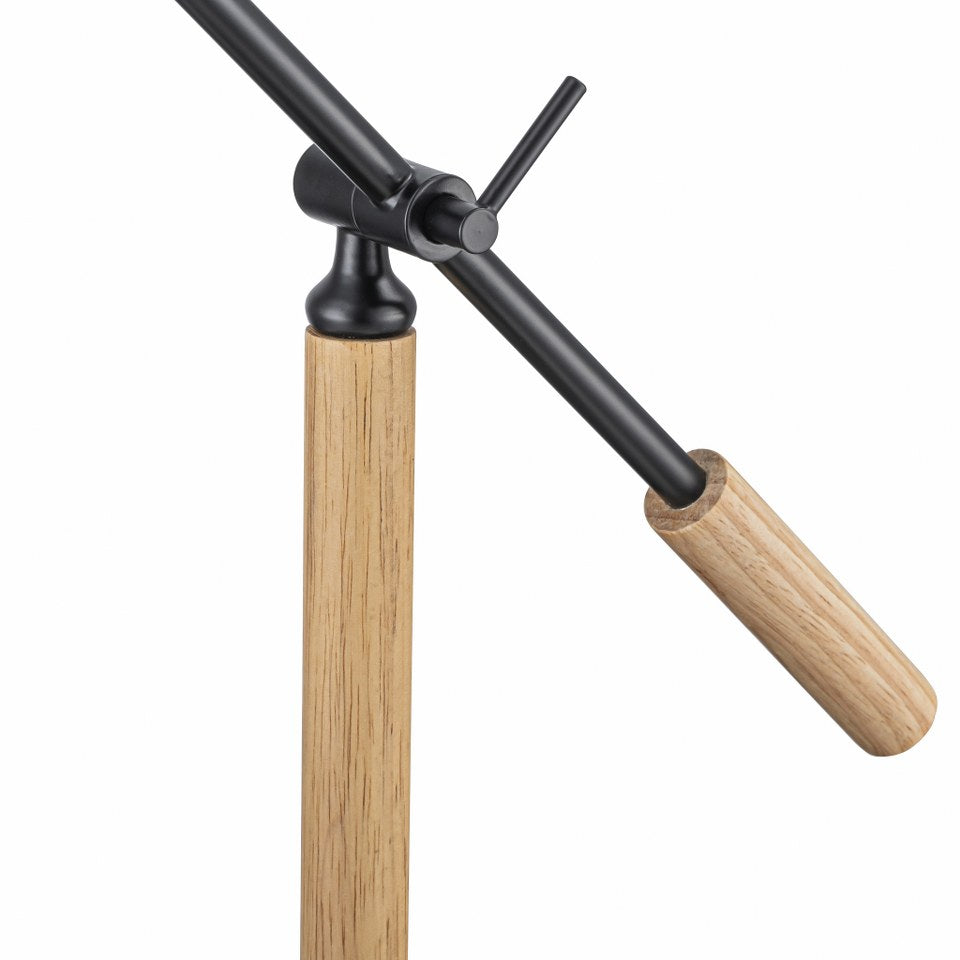 Lampara De Mesa Estilo Nordico E27 Negro