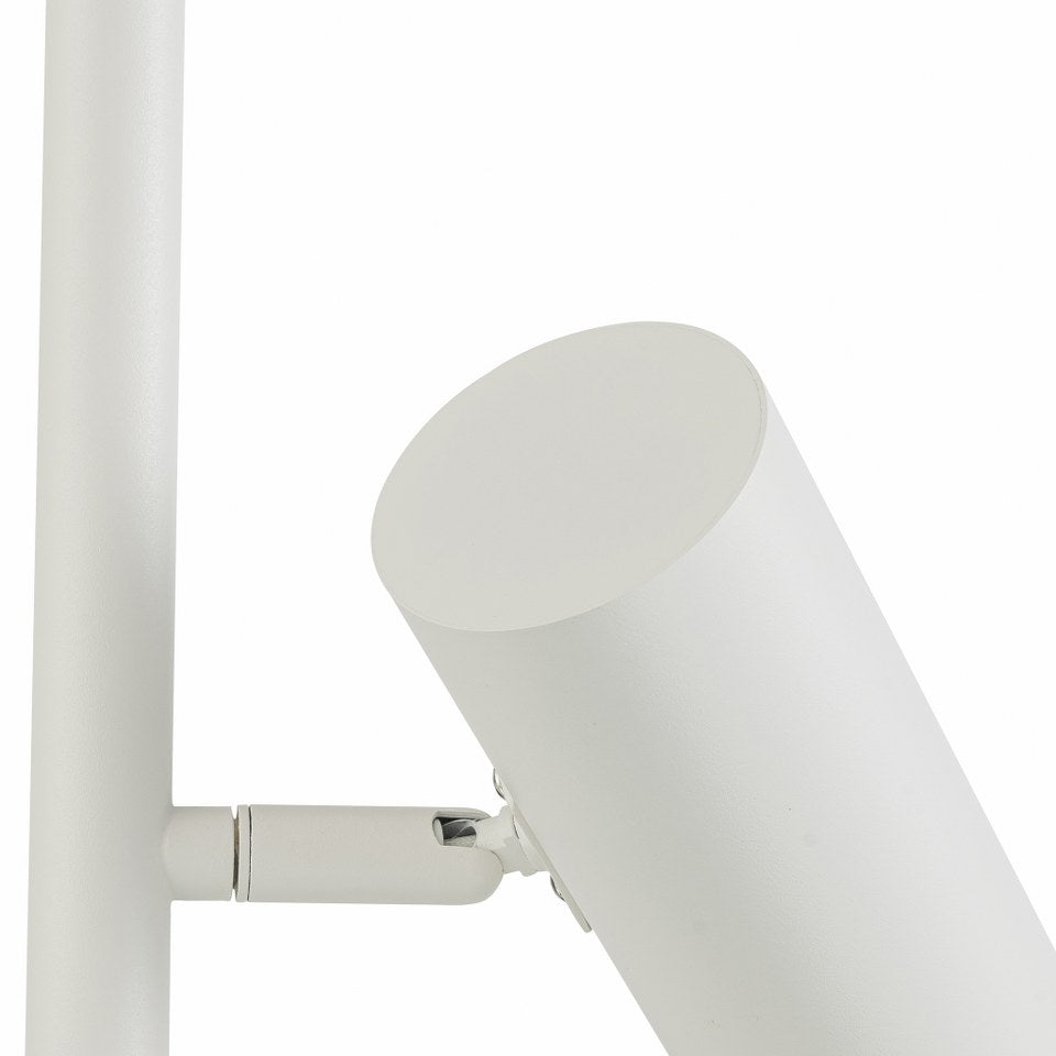 Lampara de Pie Moderna Focos Blanca