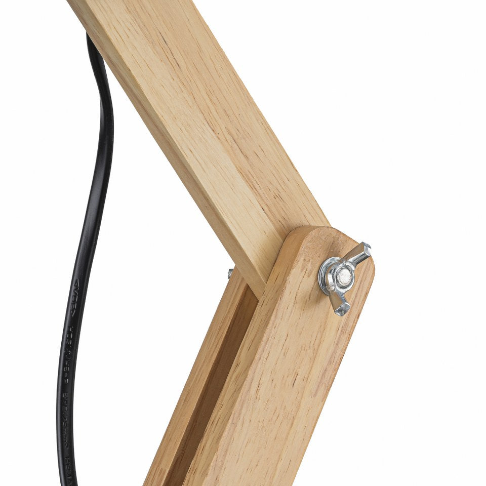 Lampara De Mesa Estilo Nordico E27 Negro