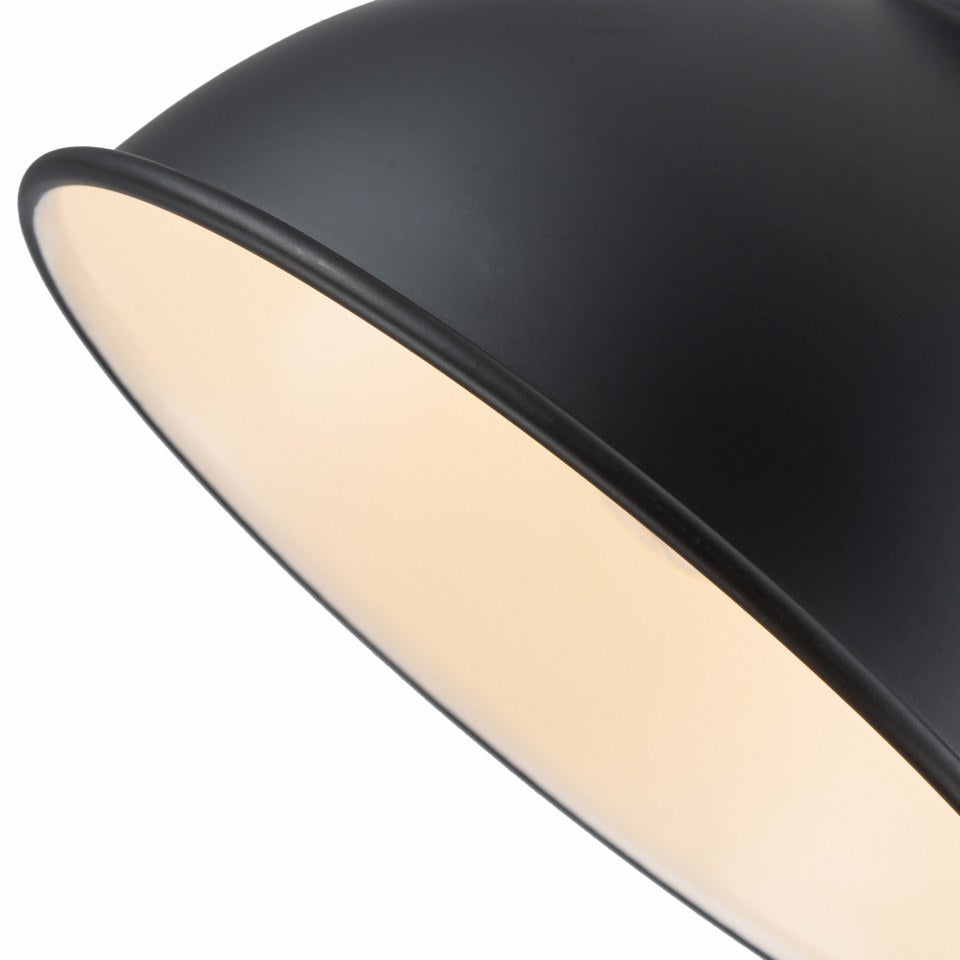 Aplique de Pared Con Madera E27 Negro