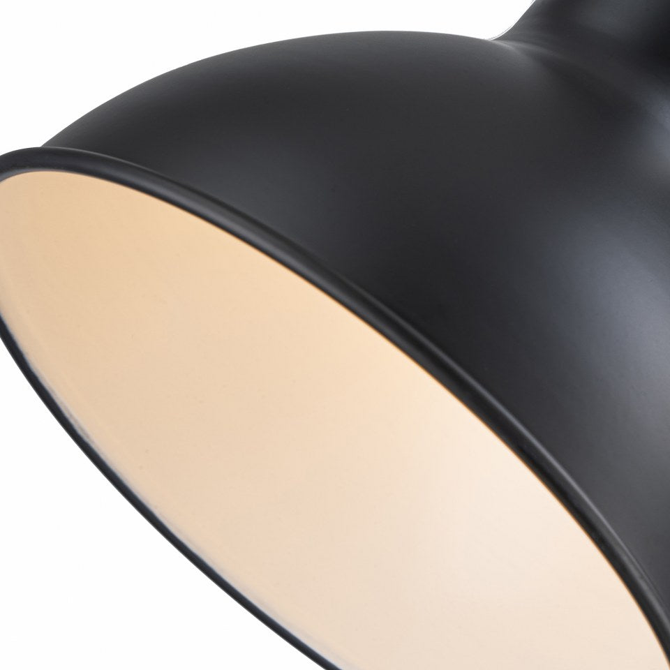 Lampara De Mesa Estilo Nordico E27 Negro