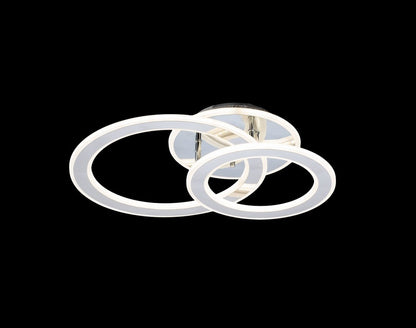 Lampara de techo led 3 Aros Gris