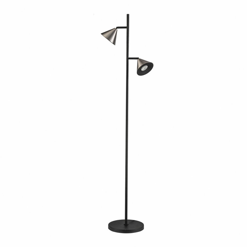 Lampara De Pie Moderna Gris