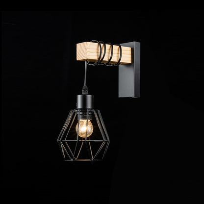 Aplique de pared negro NORTE - LP5068-1W